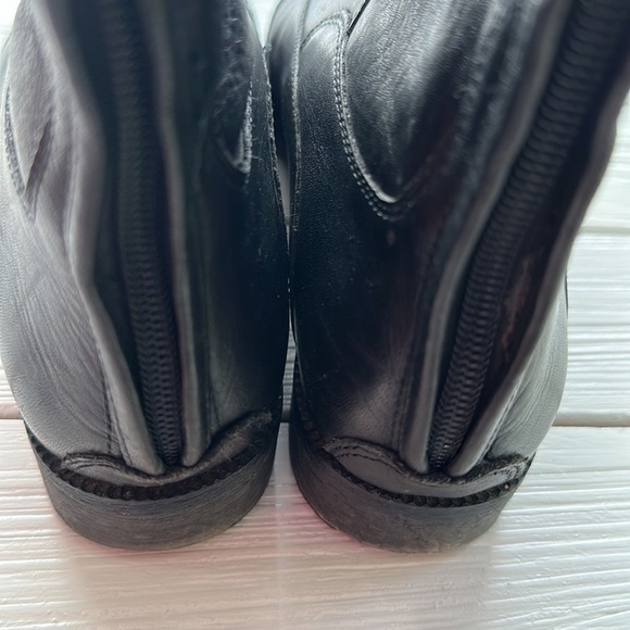 Joie Tall Black Zipper Back Equestrian Style Tall Boots size 5.5 - Picture 3 of 10